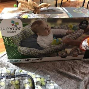 Summer Infant Cushy Cart Cover - Gray and Green